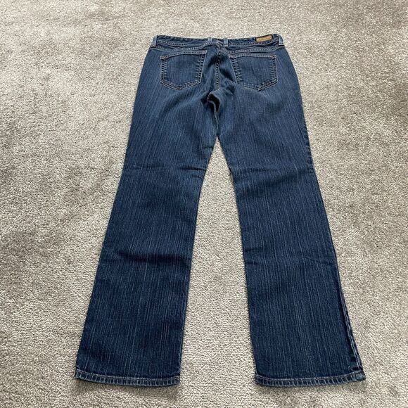 Eddie Bauer Classic Fit Denim Jeans Womens 31x29 Blue Dark Wash Straight Mid Rs - Picture 2 of 15